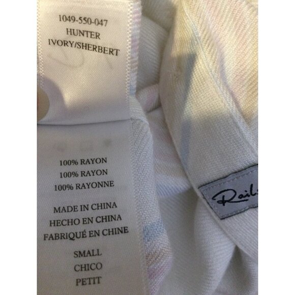 Rails Free People Women Button Up Shirt Hunter Plaid Super Soft Collared Small - Picture 6 of 6